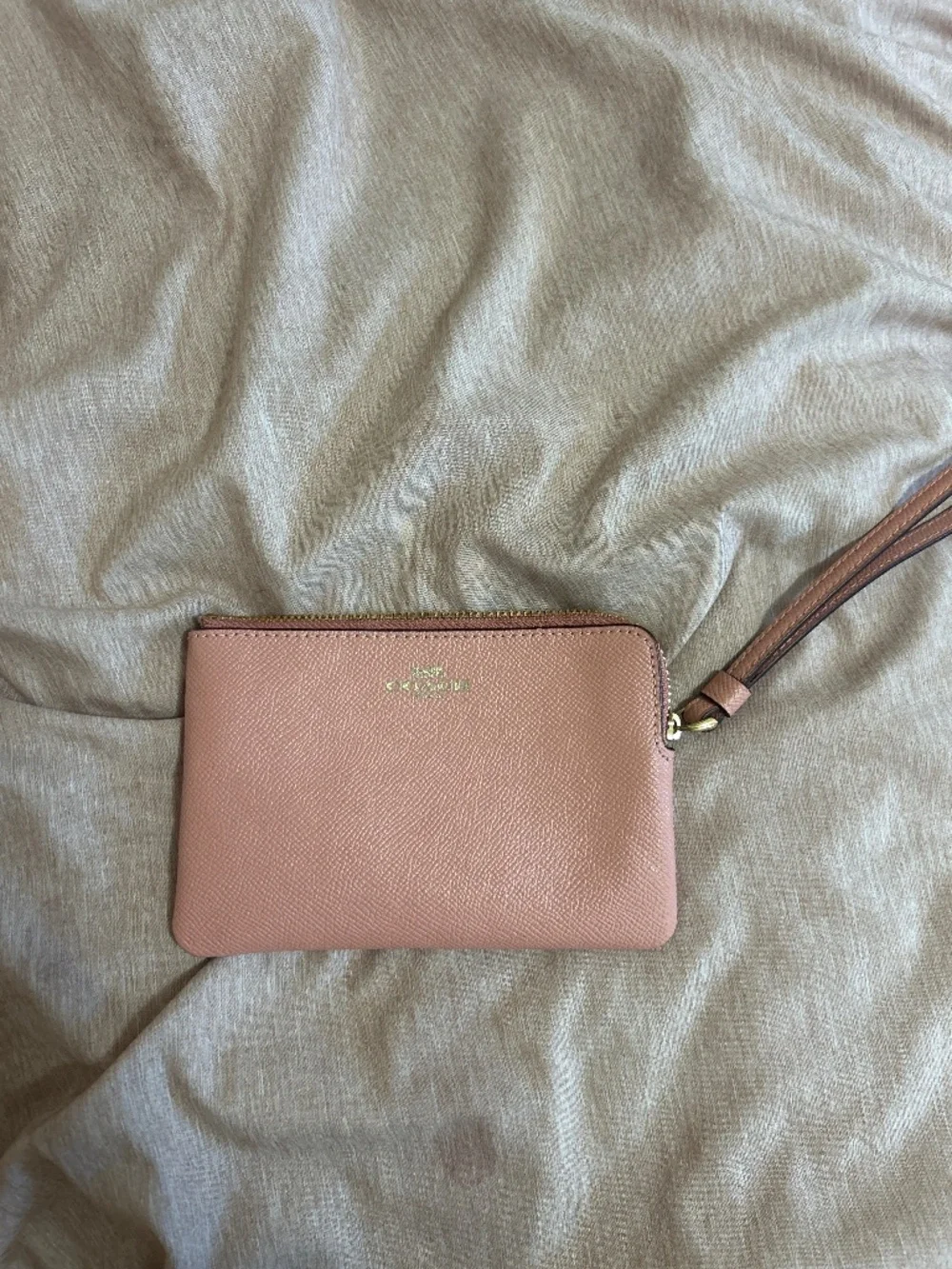 Coach Pink Leather Wristlet